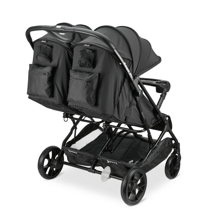 Joovy Kooper RS2 Lightweight Travel Double Stroller Black