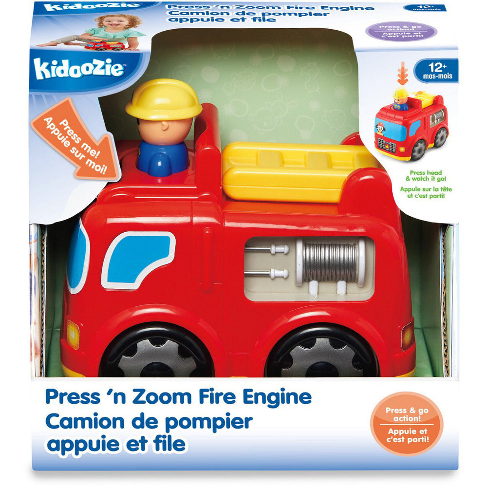 Kidoozie Press n' Zoom Fire Engine