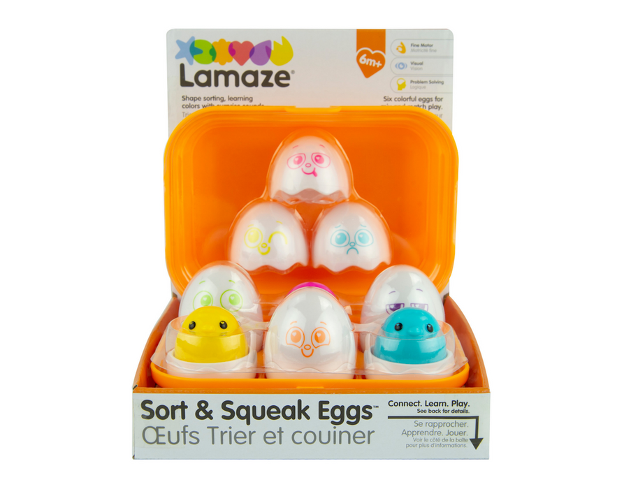 Lamaze Sort and Squeak Eggs