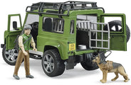 Bruder Land Rover Defender Wagon with Forest Ranger and Dog