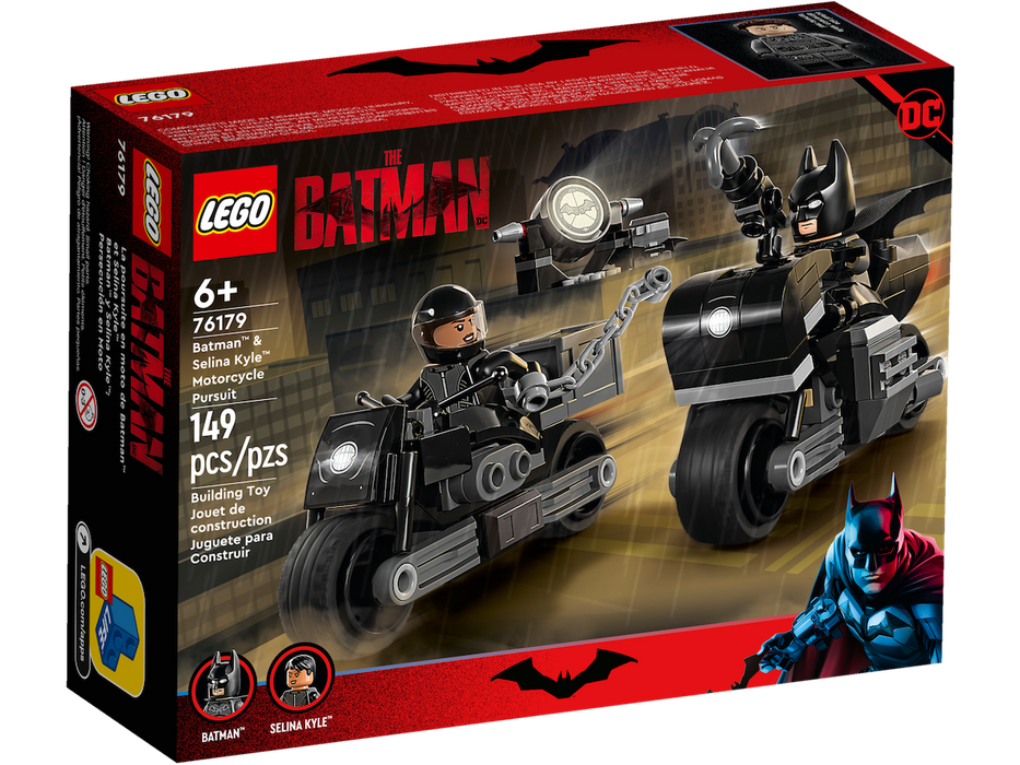 Lego Batman and Selina Kyle Motorcycle Pursuit