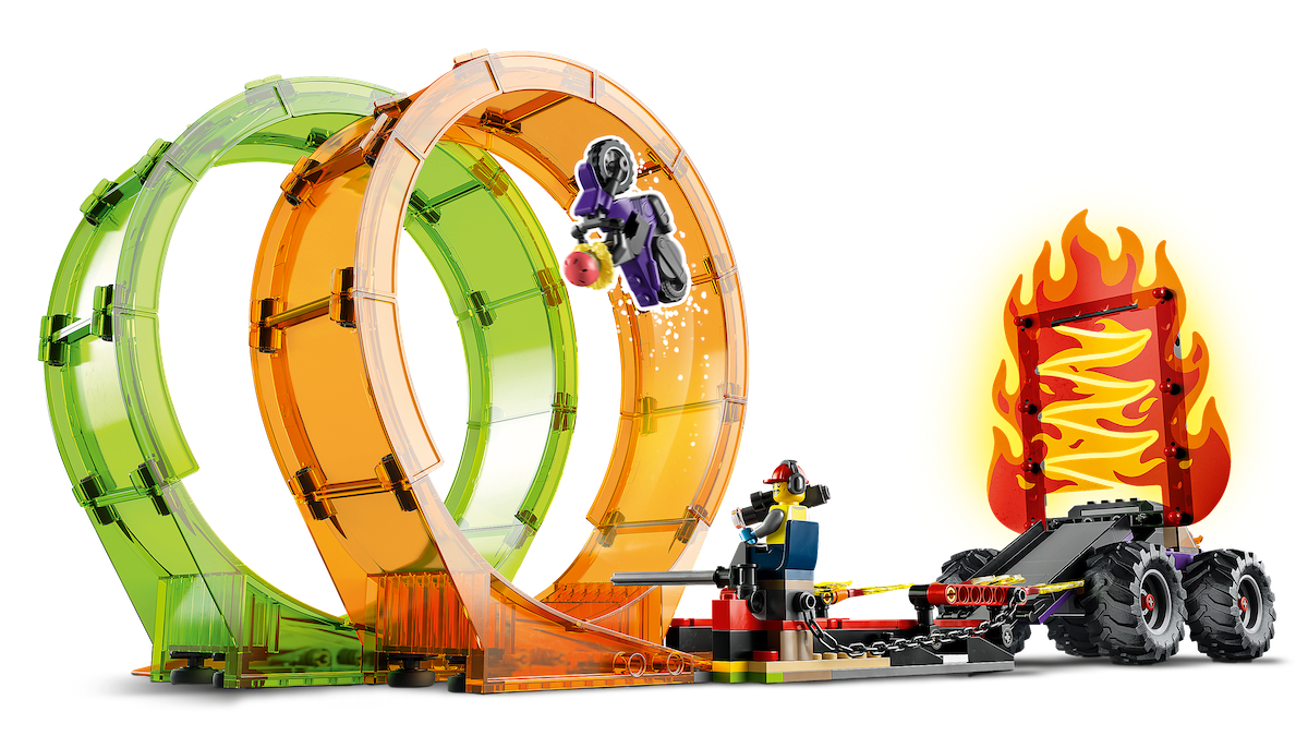 Lego City Stuntz Double Loop Stunt Arena