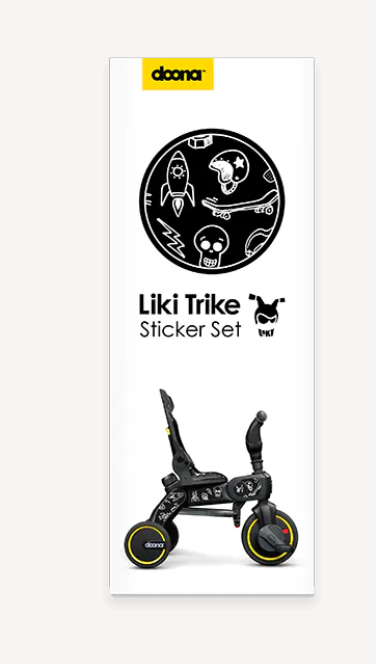 Liki Trike Body Stickers - B+W Sketch