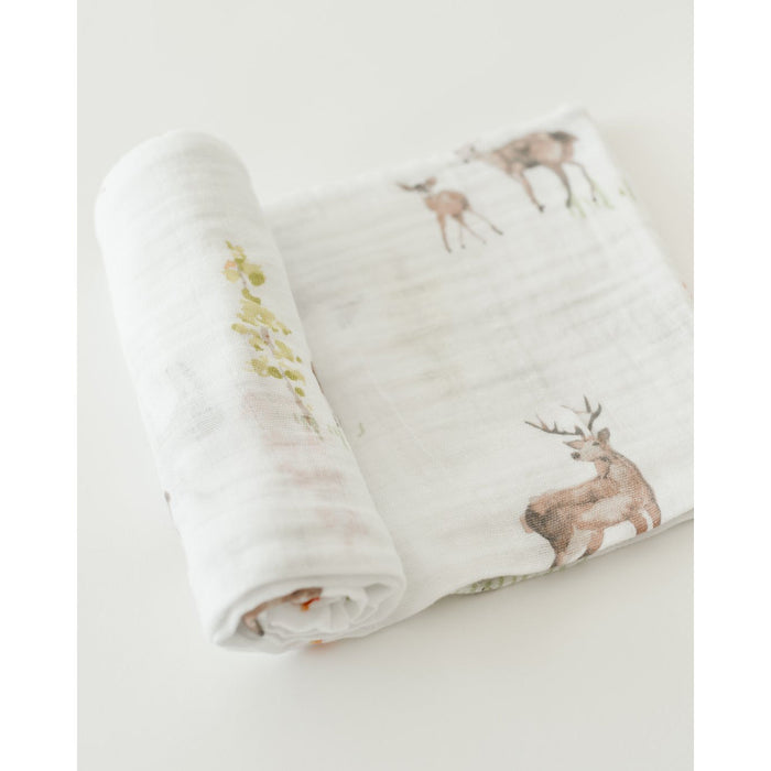 Little Unicorn Cotton Muslin Swaddle - Oh Deer