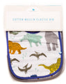 Little Unicorn Cotton Muslin Bib 3 Pack - Dino
