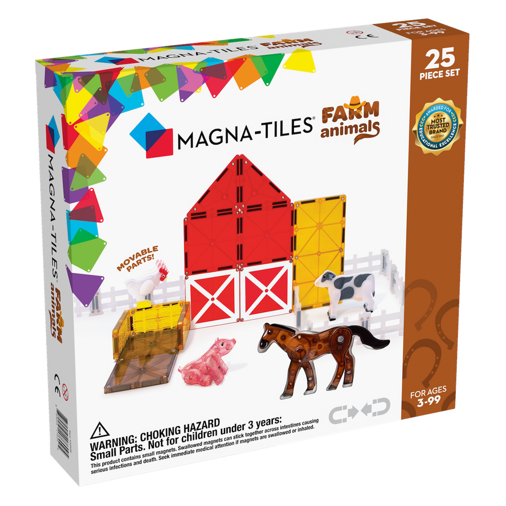 Magna-Tiles Farm Animals 25-Piece Set