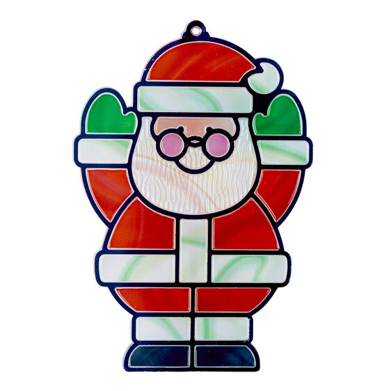 Melissa and Doug Stained Glass Made Easy Santa and Tree