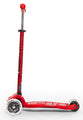 Micro Kickboard Deluxe Maxi Scooter with LED Red