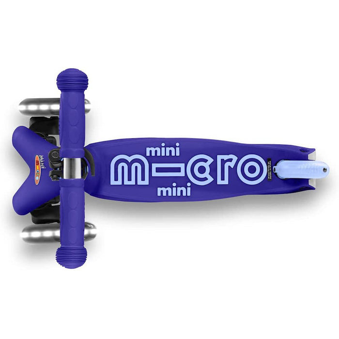 Micro Kickboard Deluxe Mini Scooter with LED Wheels - Blue
