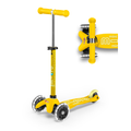 Micro Kickboard Deluxe Mini Scooter with LED Wheels - YELLOW