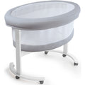 Micuna Smart Luce Wooden Bassinet with Light - White / Grey