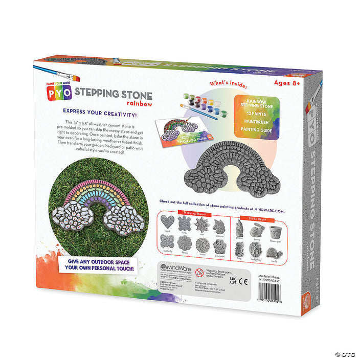 Mindware Paint Your Own Stepping Stone Rainbow