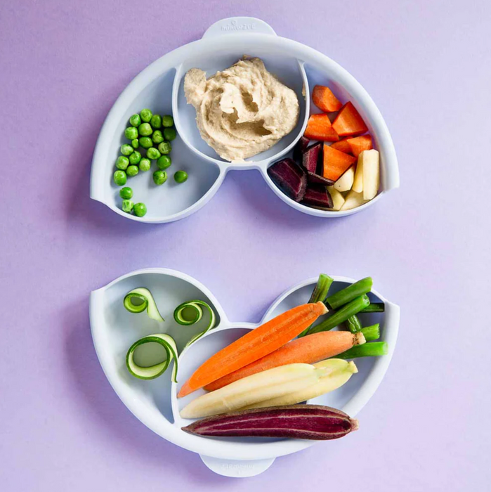 Miniware Healthy Meal Set - Dove Grey / Aqua