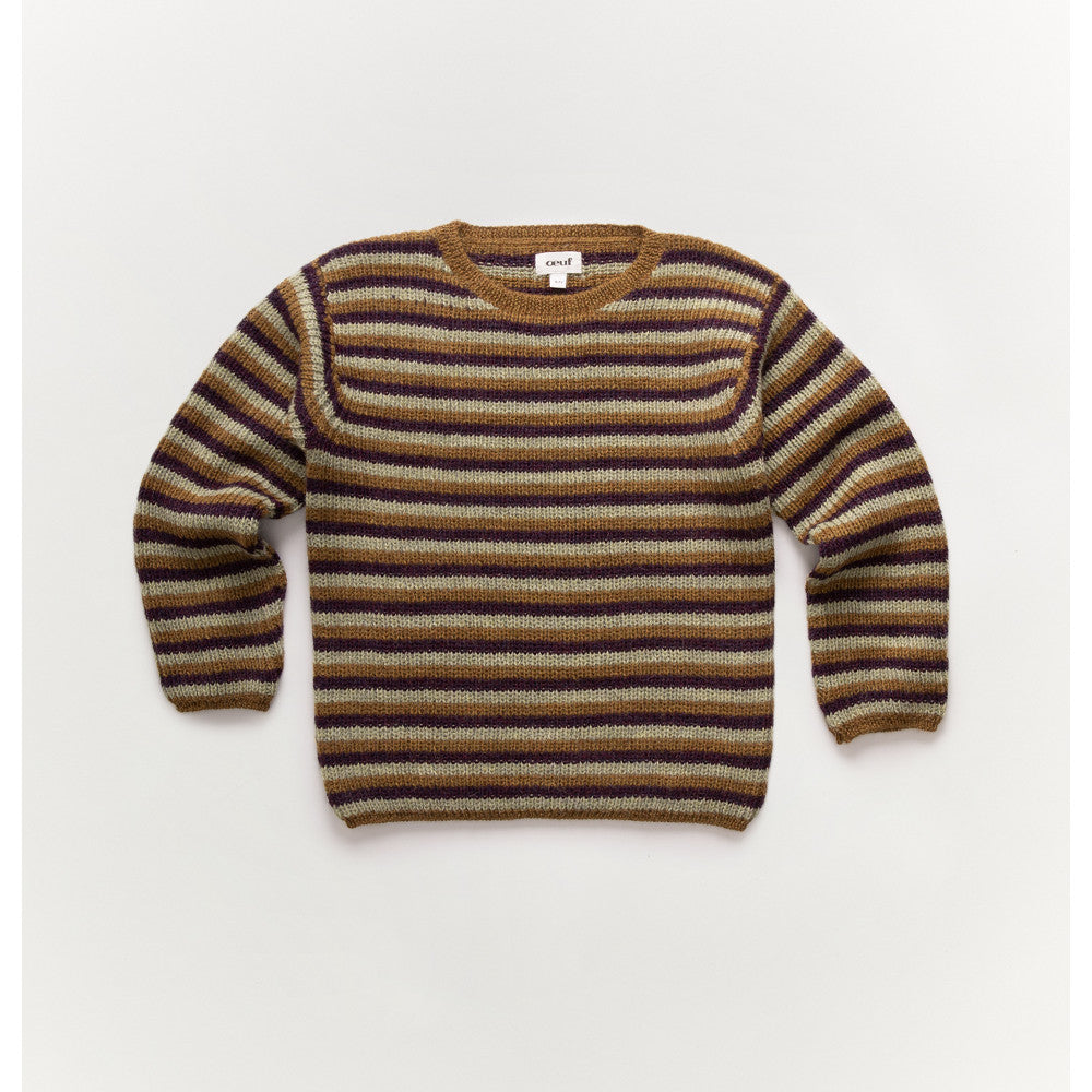 Oeuf Striped Sweater Acorn