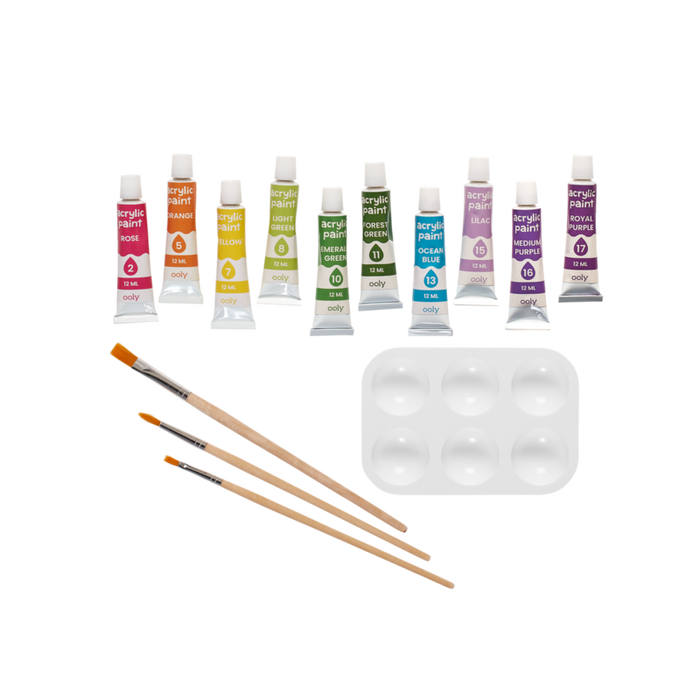 Ooly Colorific Canvas Kit Paint by Number - Happy Sloth
