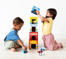 Ooly Stackables Nested Cardboard Toys and Cars Set Busy City