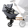 Orbit Baby Helix+ Double Stroller Attachment and Infant Car Seat