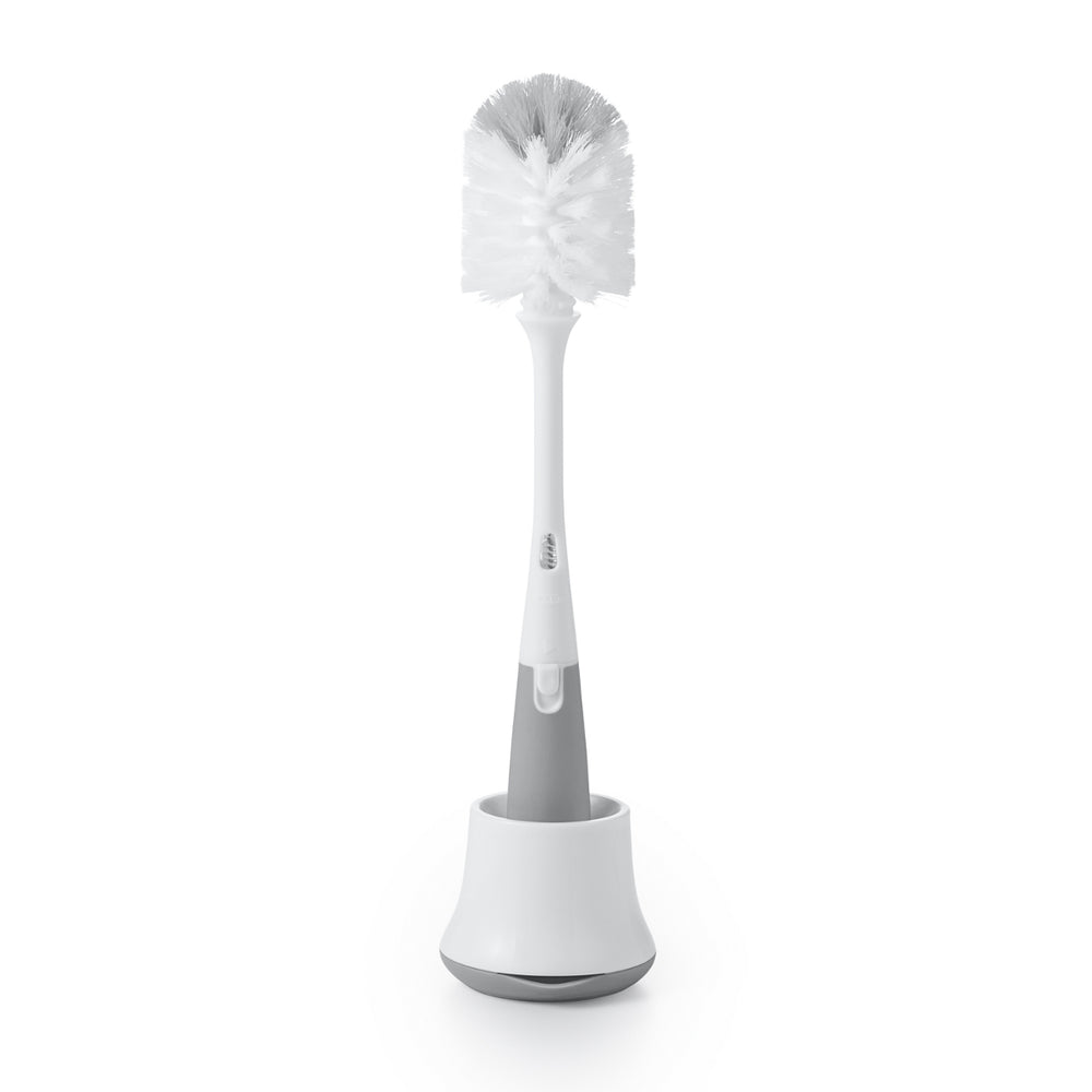 OXO Tot Bottle Brush with Nipple Cleaner and Stand - Grey