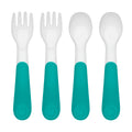 Oxo Tot Plastic Fork + Spoon Multipack - Teal