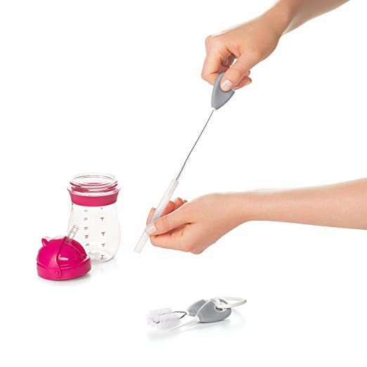 Oxo Tot Straw / Sippy Cup Top Cleaning Set - Grey