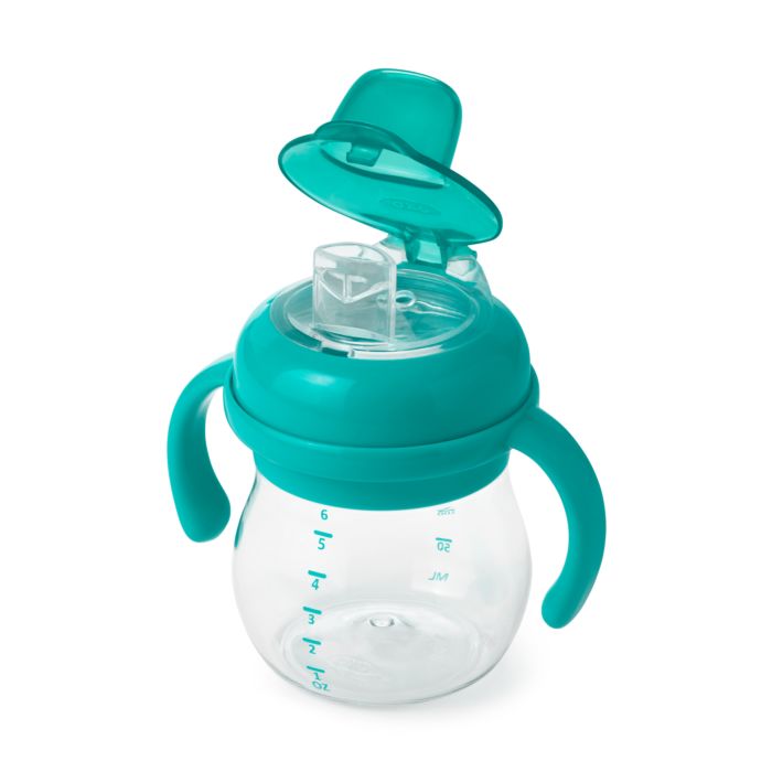 OXO Tot Transitions Soft Spout Sippy Cup With Removable Handles (6 oz) - Teal