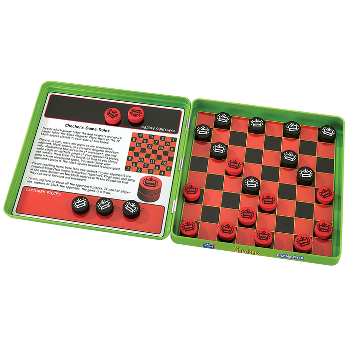 Checkers Magnetic Travel Game