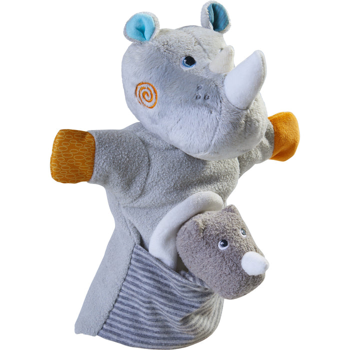 Haba Rhino with Calf Glove Puppet