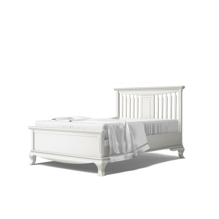 Romina Antonio Full Bed with Open Headboard - Solid White