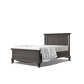 Romina Antonio Full Bed with Solid Headboard - Oil Grey