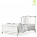 Romina Cleopatra Full Bed with Open Headboard - Solid White