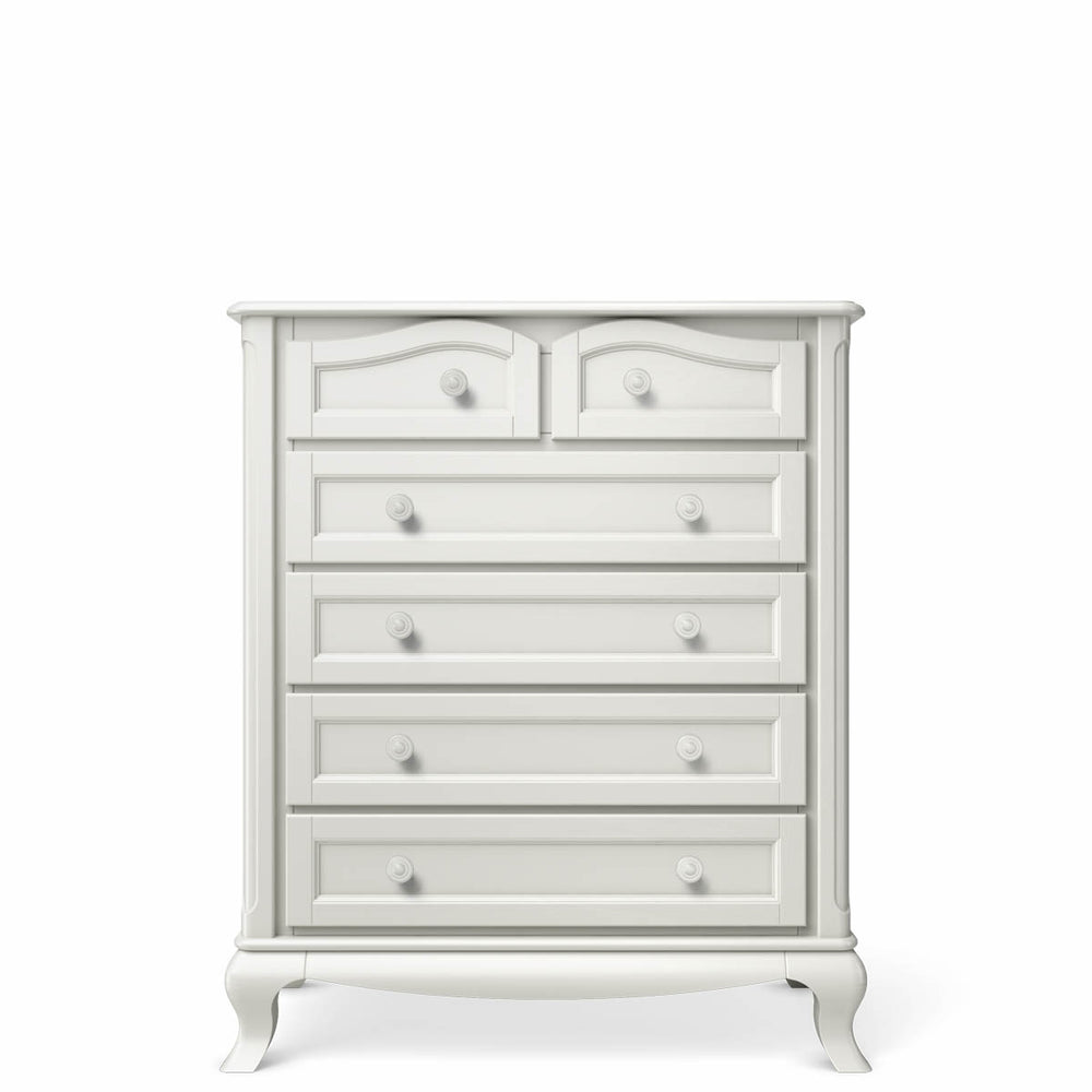 Romina Cleopatra Tall Chest - Solid White