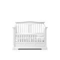Romina Imperio Convertible Crib with Open Back Panel - Solid White