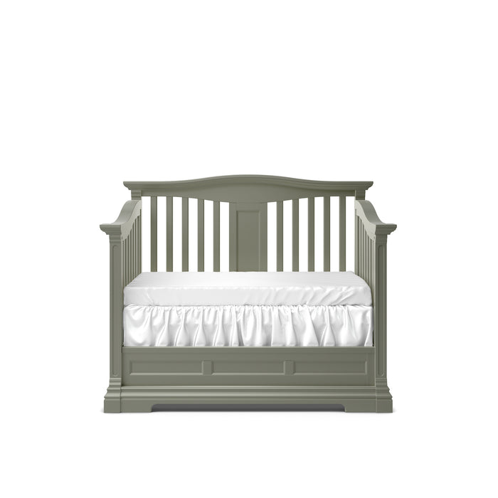 Romina Imperio Convertible Crib with Open Back Panel - Vintage Grey