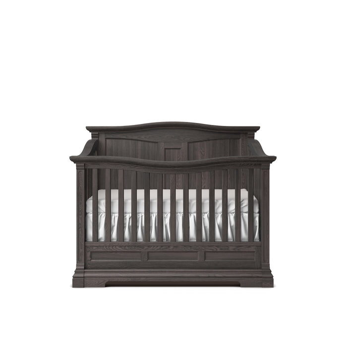 Romina Imperio Convertible Crib with Solid Back Panel - Oil Grey