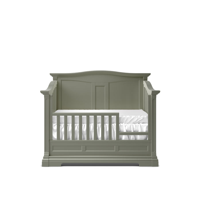Romina Imperio Convertible Crib with Solid Back Panel - Vintage Grey