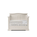 Romina Imperio Convertible Crib with Solid Back Panel - Washed White