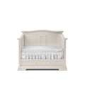 Romina Imperio Convertible Crib with Solid Back Panel - Washed White