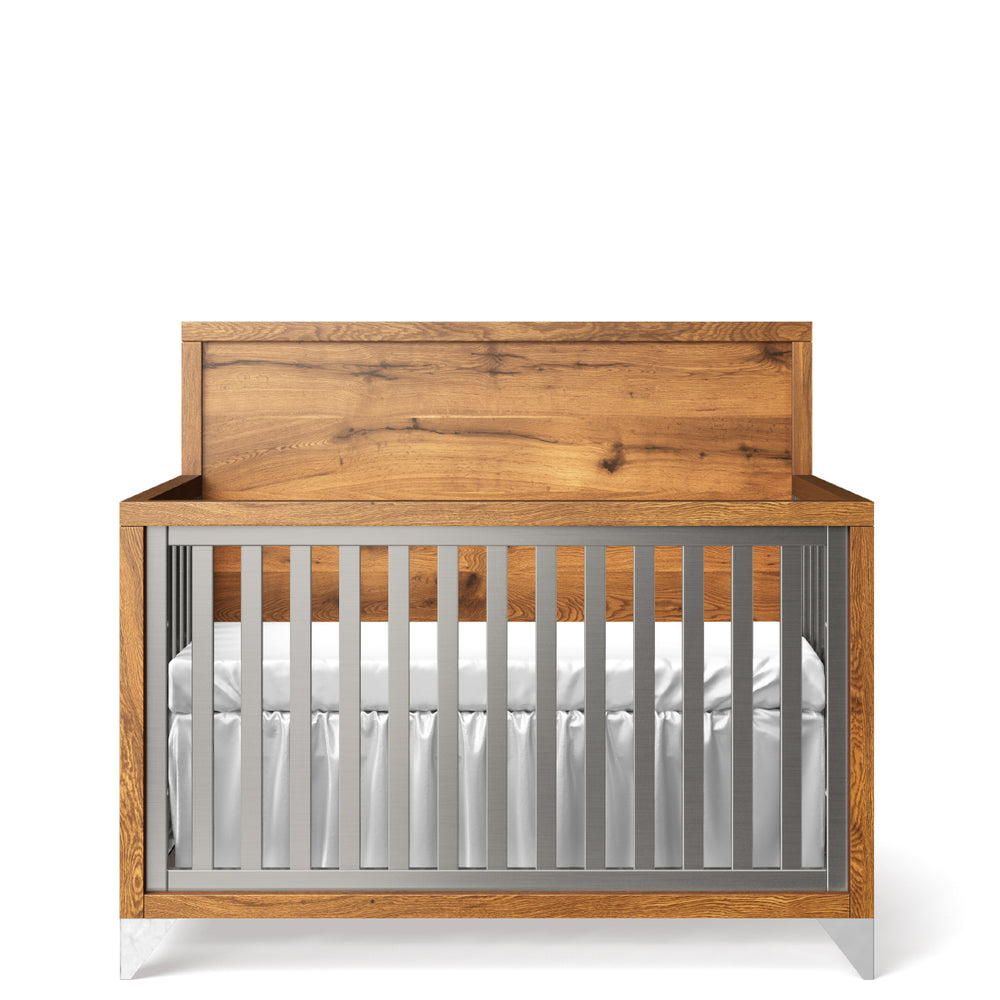 Romina Pandora Convertible Crib with Oak Headboard