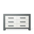 Romina Ventianni Double Dresser - Washed Grey / Solid Grey
