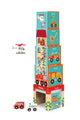 Scratch On the Road Stacking Tower with Wooden Vehicles