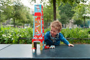 Scratch On the Road Stacking Tower with Wooden Vehicles