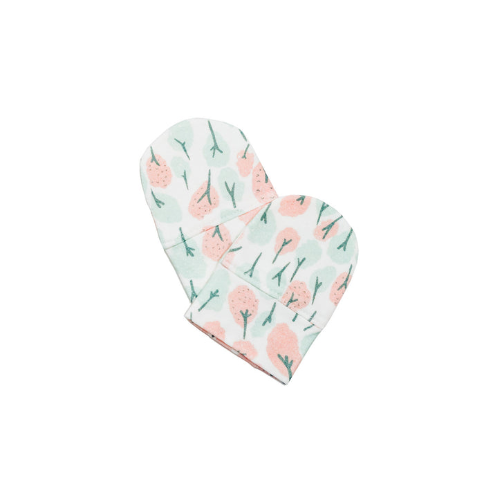 Sora Baby Mitts Trees Green and Pink