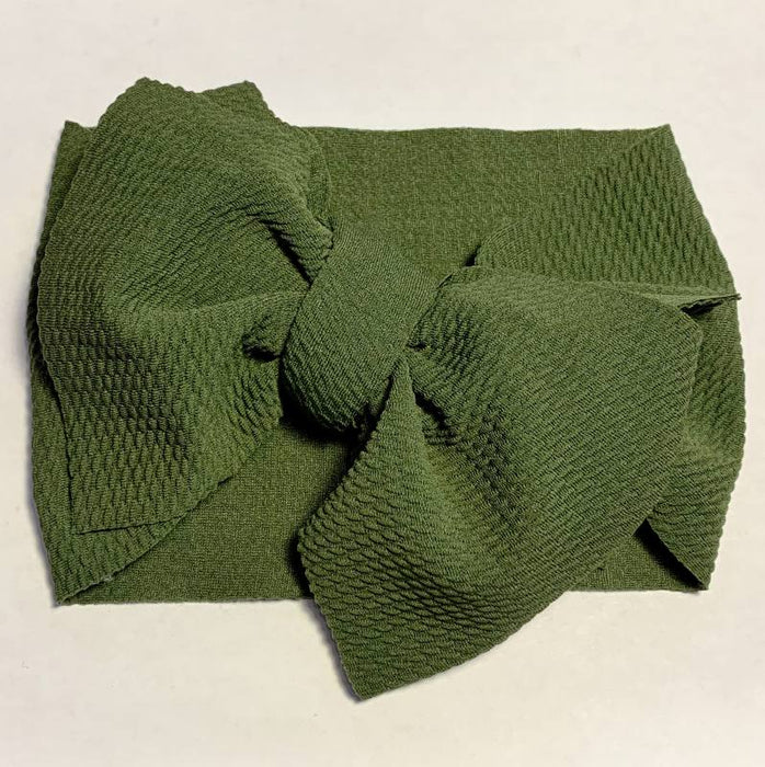 Sugar And Maple Baby Headwrap - Moss Green