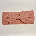Sugar and Maple Baby Classic Bow Headband - Dots Rose