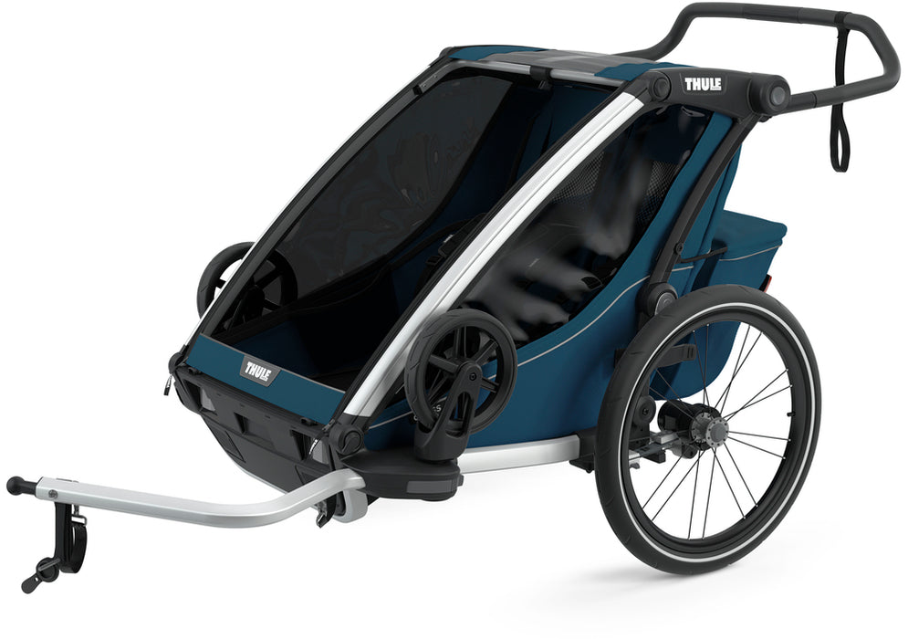 Thule Chariot Cross 2 Multi-Sport Trailer and Stroller - Majolica Blue