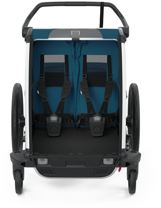 Thule Chariot Cross 2 Multi-Sport Trailer and Stroller - Majolica Blue